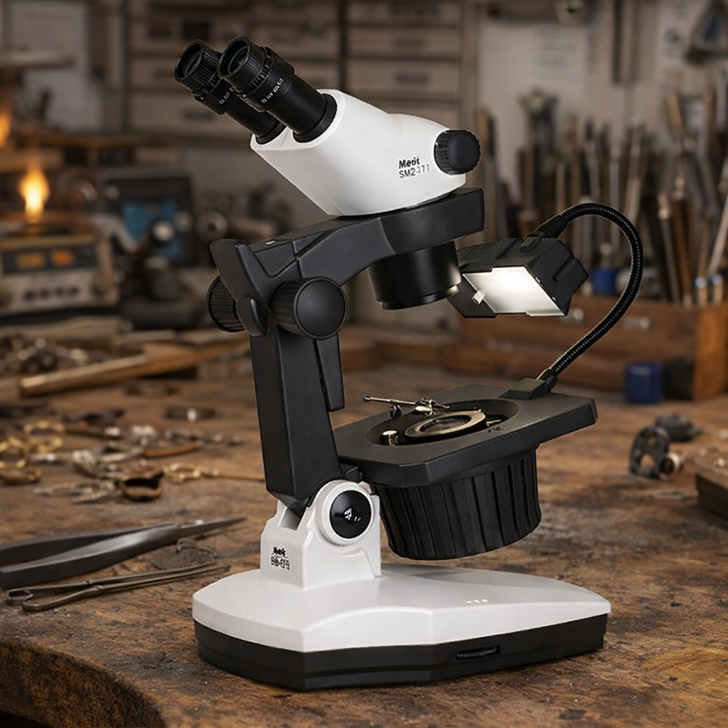 Gemological stereo microscope